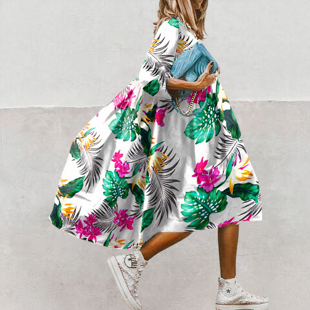 Robe d'été femme de plage | Mi-longue