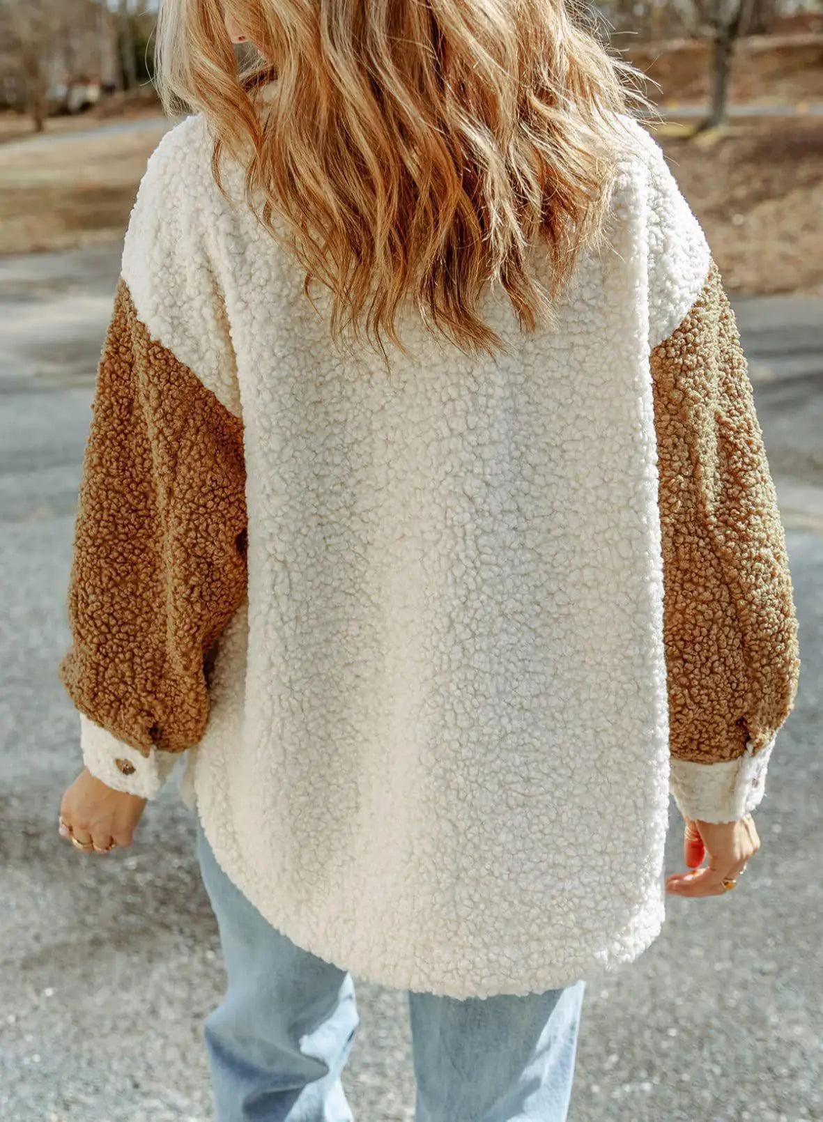 Veste Sherpa Contemporaine pour Femme - Collection Hiver