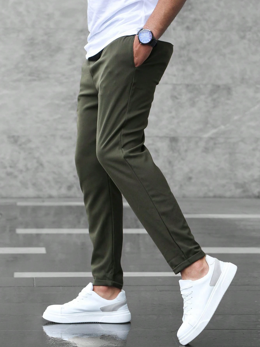 Men's Slim Fit Jogging – Casual Trousers with Drawstring