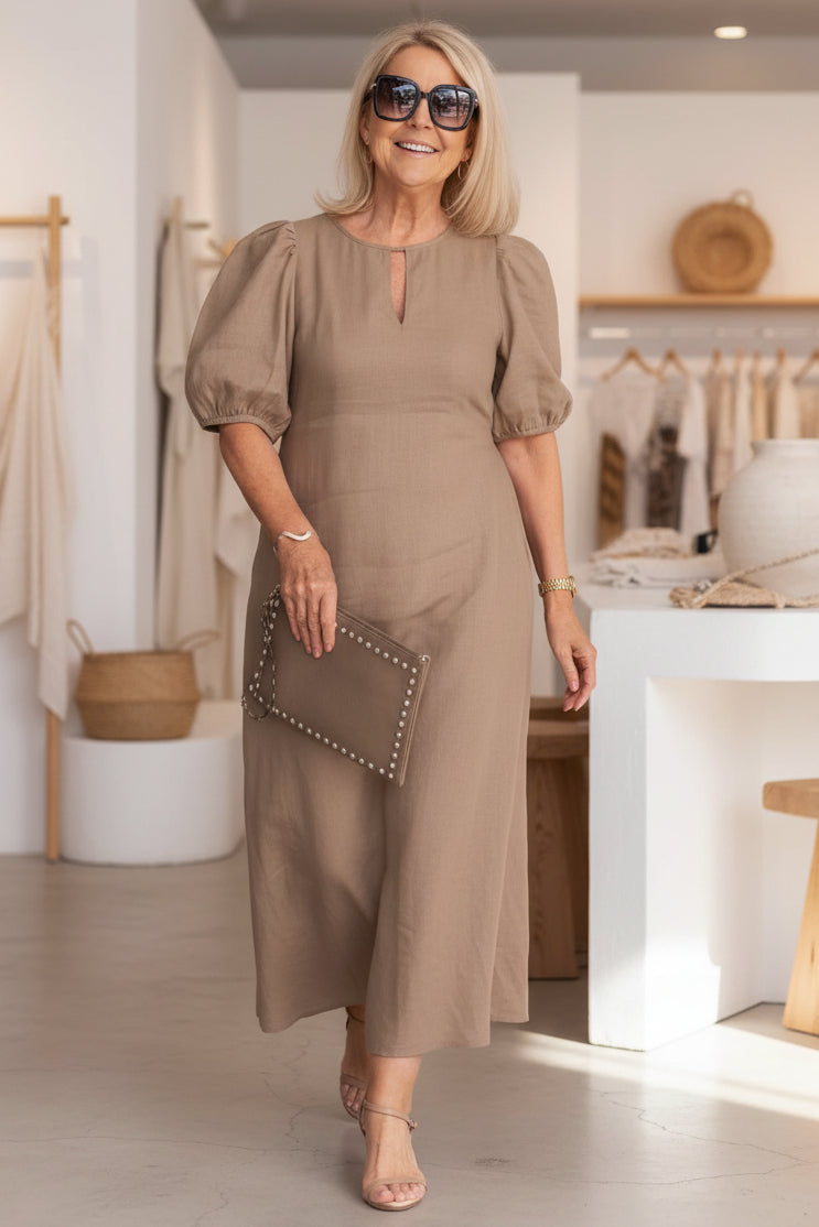 Robe Maxi Noire Élégante Femme – Tenue de Soirée Formelle