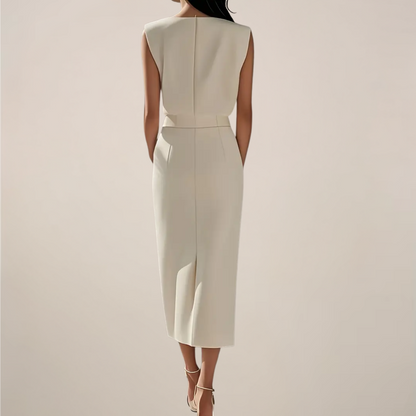 Abito midi elegante da donna – Fluido e femminile