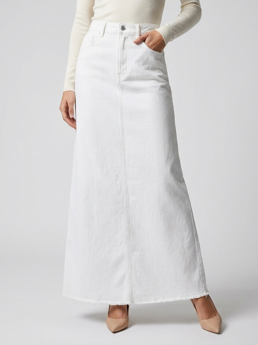 Gonna lunga in denim da donna - Casual e alla moda