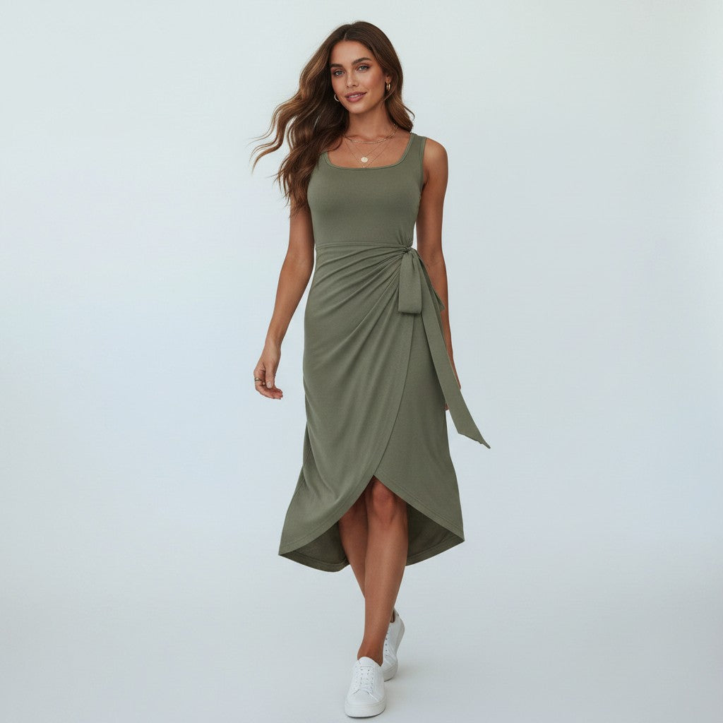 Women's Summer Wrap Dress - Flowing and Elegant