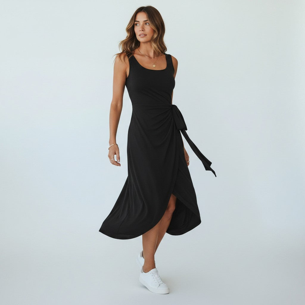 Women's Summer Wrap Dress - Flowing and Elegant