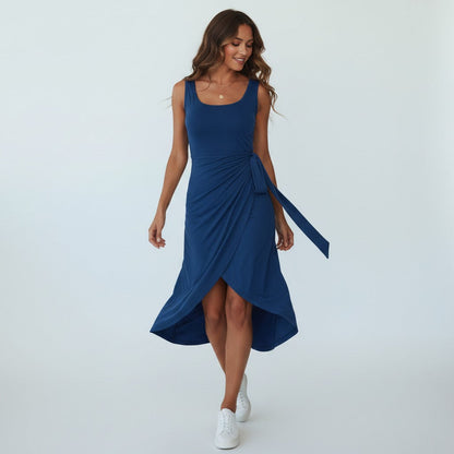 Women's Stretch Wrap Dress - Comfortable and Elegant