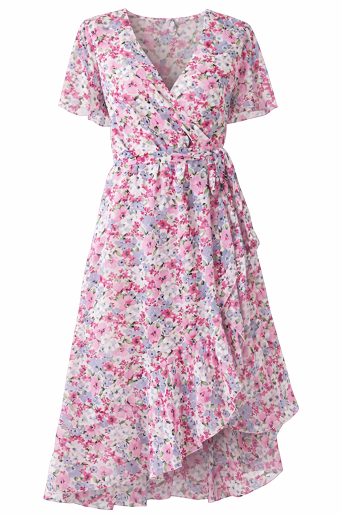 Abito midi floreale da donna – Taglio elegante e aspetto romantico
