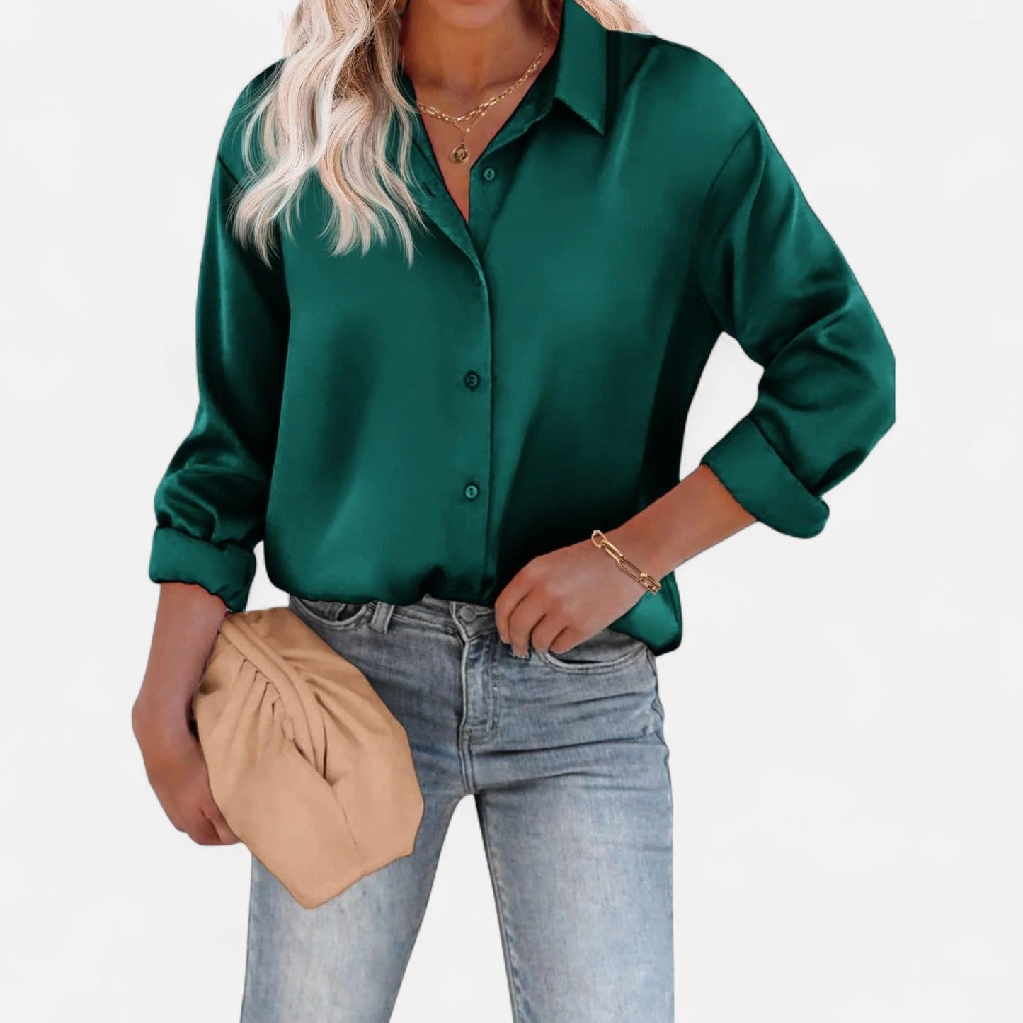 Chemisier classique à col pour femme – Silhouette fluide, style élégant et sophistiqué