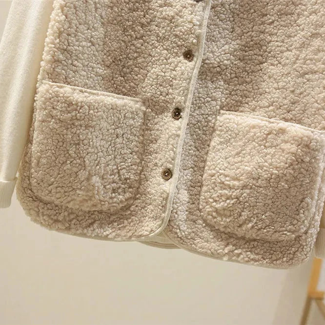 Gilet en Peluche Sans Manches Classique Femme – Couche Élégante et Confortable