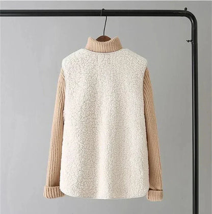Gilet en Peluche Sans Manches Classique Femme – Couche Élégante et Confortable