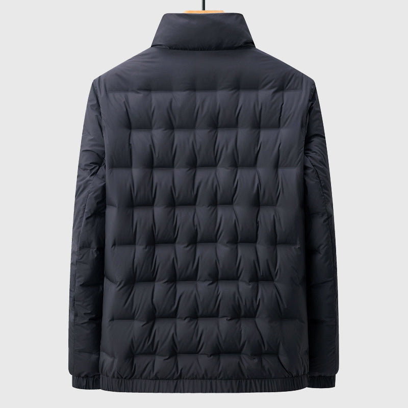 Veste Matelassée Homme à Col Haut – Manteau Zippé Chaud