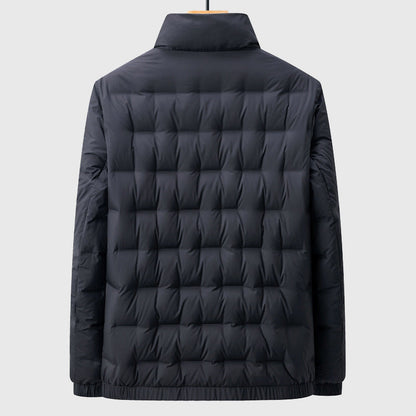 Veste Matelassée Homme à Col Haut – Manteau Zippé Chaud
