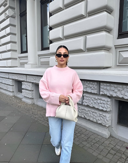 Tendance Pull Oversize à Col Rond pour Femme – Élégant et Confortable
