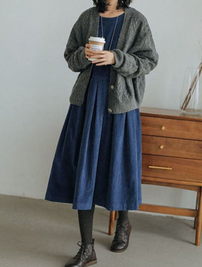 Robe en Velours Zoe – Élégance Intemporelle et Confort Luxueux
