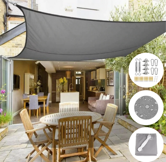 Toile d’Ombrage de Luxe | Imperméable et Protectrice, Décorative pour Votre Balcon ou Terrasse !