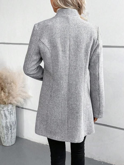 Veste Grise Élégante Premium pour Femme – Coupe Ajustée