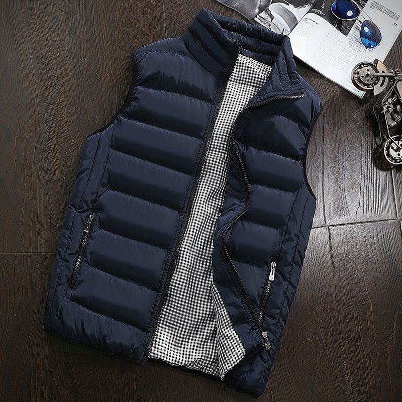 Gilet Matelassé Imperméable pour Homme – Veste Décontractée et Chaude