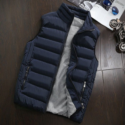 Gilet Matelassé Imperméable pour Homme – Veste Décontractée et Chaude