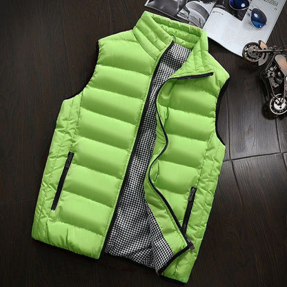 Gilet Matelassé Imperméable pour Homme – Veste Décontractée et Chaude