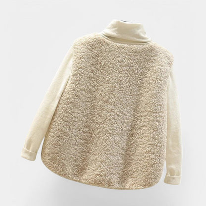 Gilet Teddy Femme - Veste Sans Manches Confortable et Douce