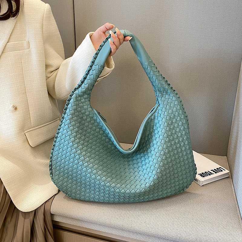 Sac Hobo en Cuir Tressé pour Femme – Sac à Épaule Tressé Élégant
