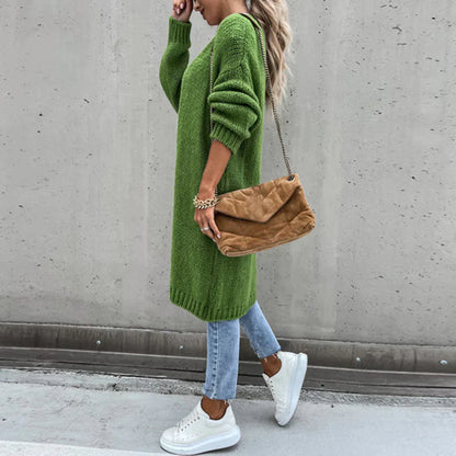 Cardigan Long Oversize pour Femme – Tricot Libre et Confortable