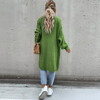 Cardigan Long Oversize pour Femme – Tricot Libre et Confortable