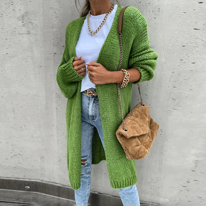 Cardigan Long Oversize pour Femme – Tricot Libre et Confortable