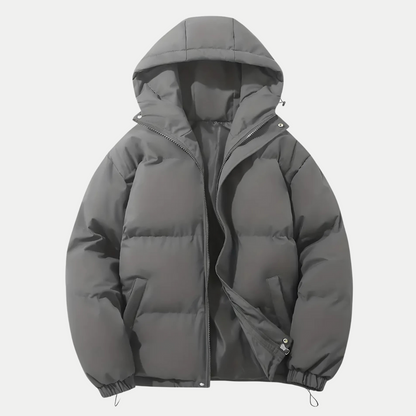 Veste bombardier classique d'hiver pour hommes avec capuche