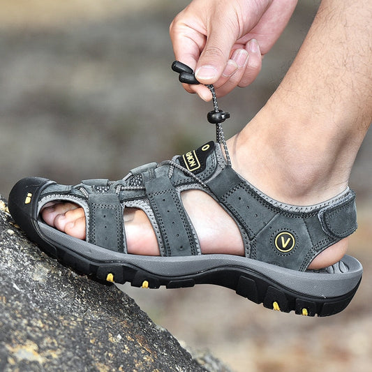 Sandales en cuir | Sandales confortables et élégantes pour homme