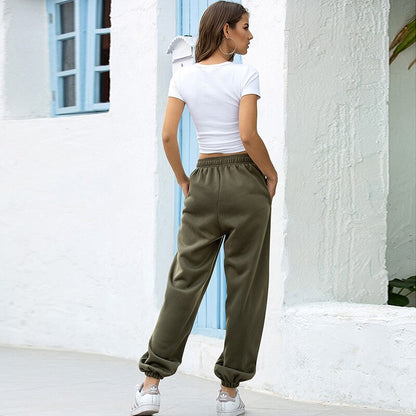 Pantalon de Jogging Confortable en Polaire Femme – Loungewear Épais et Doux