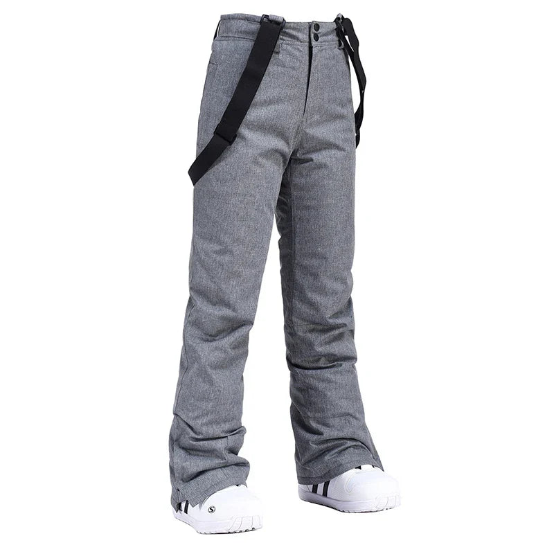 Pantalon de Snowboard Imperméable pour Homme avec Bretelles – Pantalon de Ski Hivernal Isolé