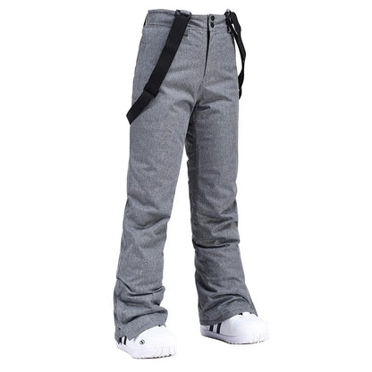 Pantalon de Snowboard Imperméable pour Homme avec Bretelles – Pantalon de Ski Hivernal Isolé