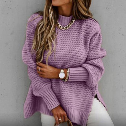 Jersey de cuello medio alto para mujer - Elegante y suave