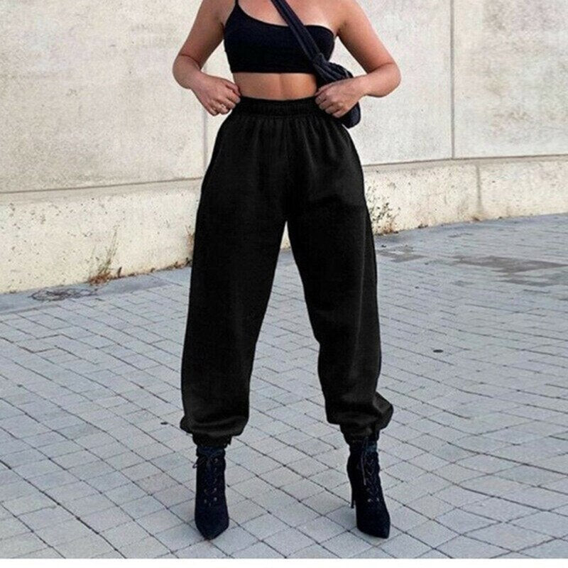 Pantalon de Jogging Confortable en Polaire Femme – Loungewear Épais et Doux