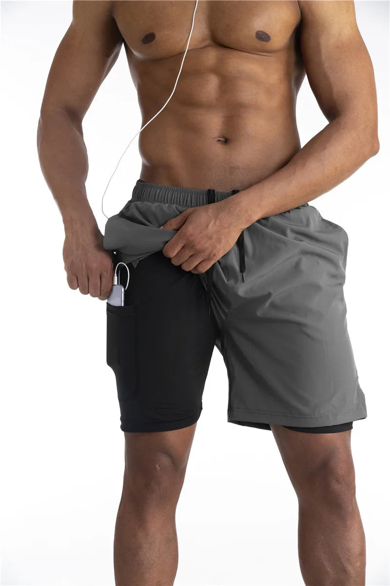 Shorts Athlétiques Premium pour Homme – Shorts avec Doublure Confort et Poche Téléphone