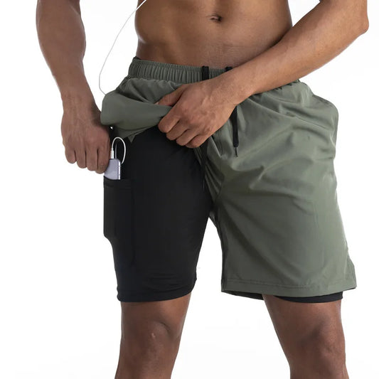 Premium Athletic Shorts for Men – Shorts with Comfortable Lining and Phone Pocket