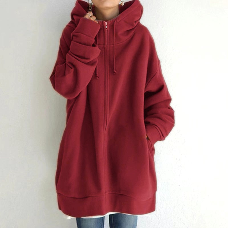 Hoodie chaud oversize pour femmes