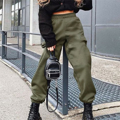 Pantalon de Jogging Confortable en Polaire Femme – Loungewear Épais et Doux