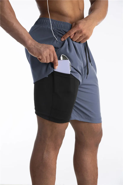 Shorts Athlétiques Premium pour Homme – Shorts avec Doublure Confort et Poche Téléphone