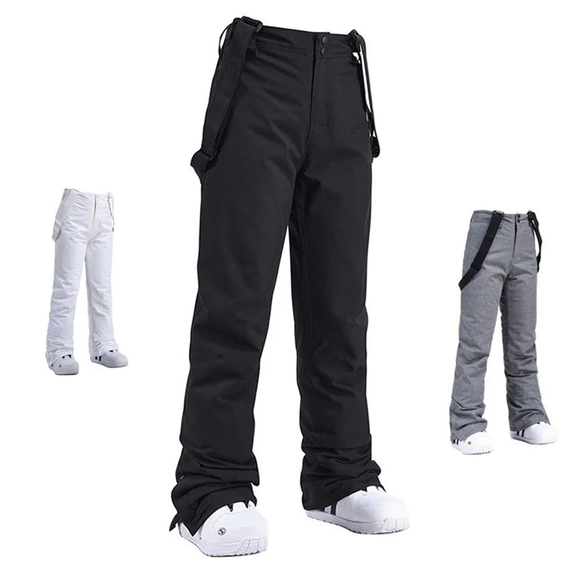 Pantalon de Snowboard Imperméable pour Homme avec Bretelles – Pantalon de Ski Hivernal Isolé