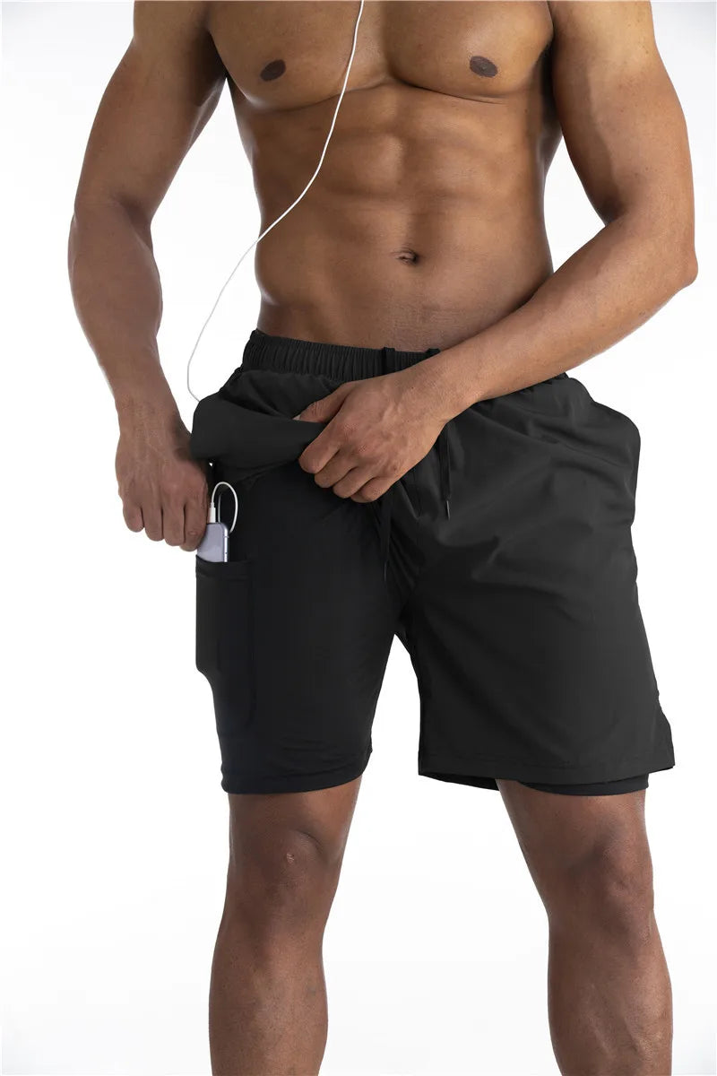 Shorts Athlétiques Premium pour Homme – Shorts avec Doublure Confort et Poche Téléphone