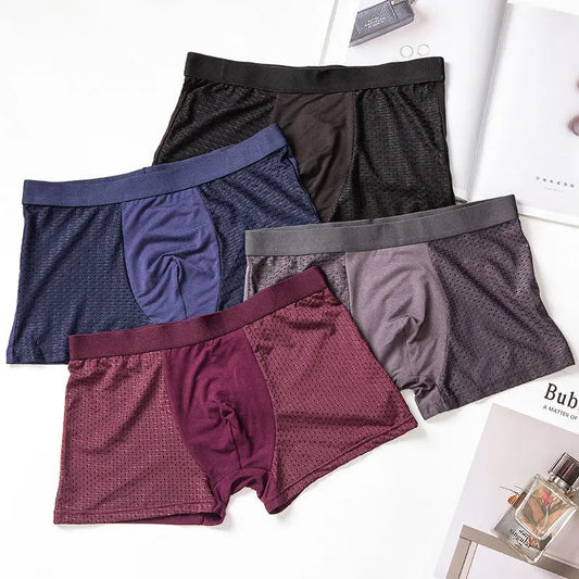 Caleçons homme en bambou 4 pièces - Sous-vêtements respirants et confortables