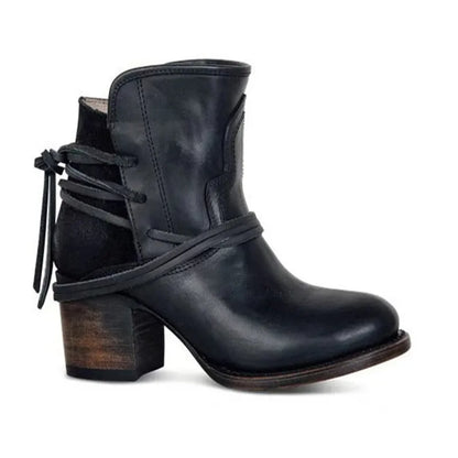 Bottes occidentales en cuir vintage