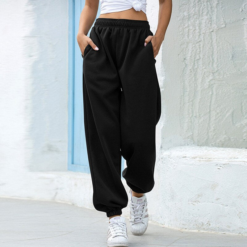 Pantalon de Jogging Confortable en Polaire Femme – Loungewear Épais et Doux