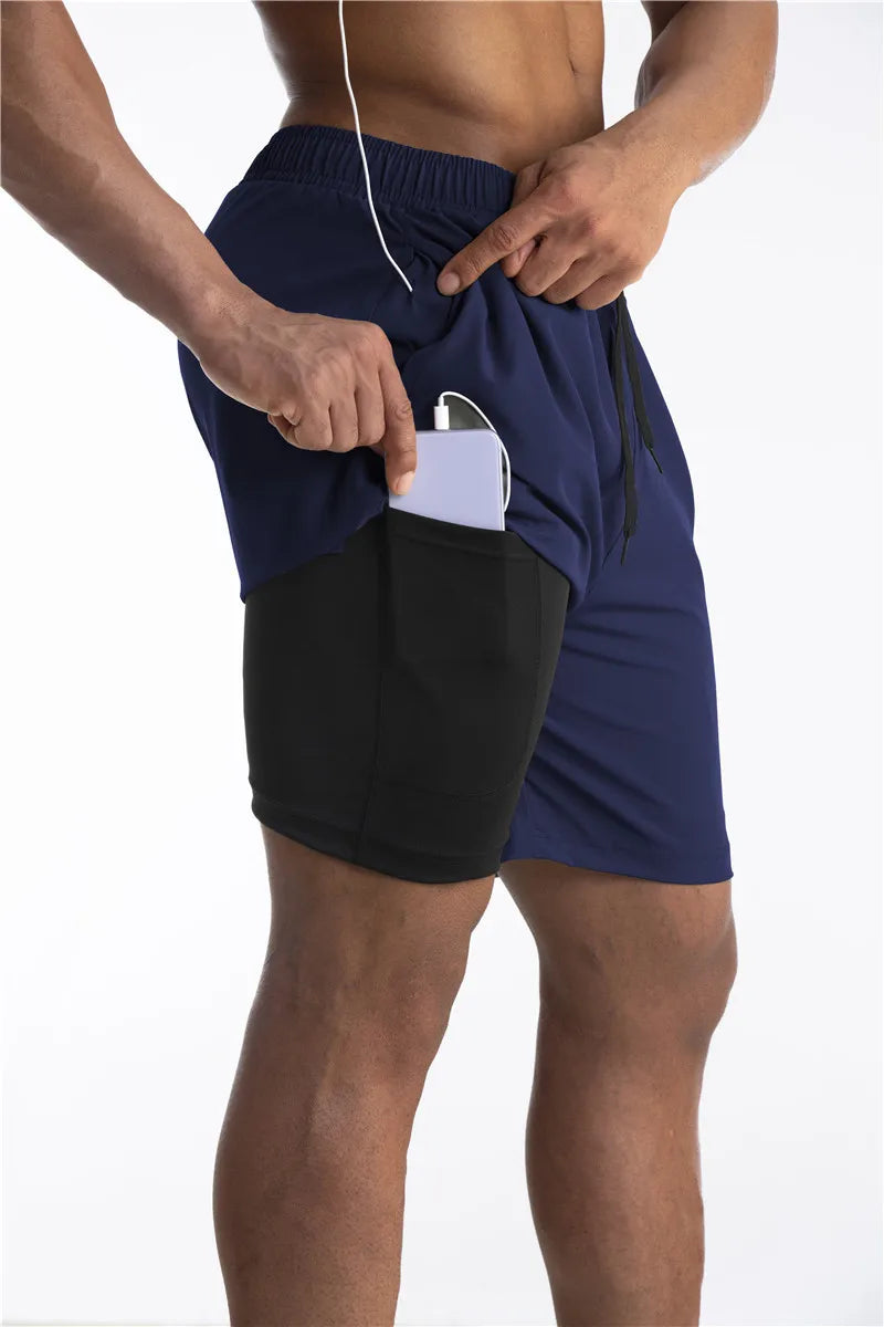 Shorts Athlétiques Premium pour Homme – Shorts avec Doublure Confort et Poche Téléphone
