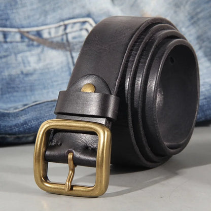 Cowhide leather belt – Classic, durable, and casual accessory