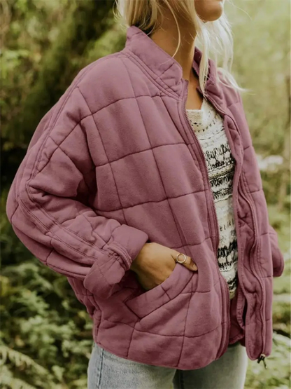 Veste Élégante Polyvalente Quiltée de Printemps Femmes - Confortable, Chaleureuse