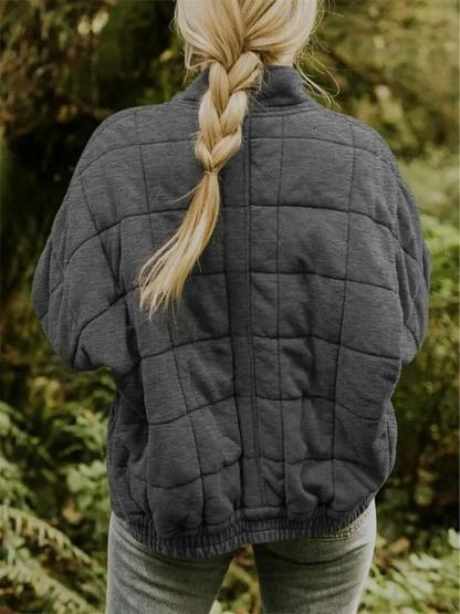 Veste Élégante Polyvalente Quiltée de Printemps Femmes - Confortable, Chaleureuse