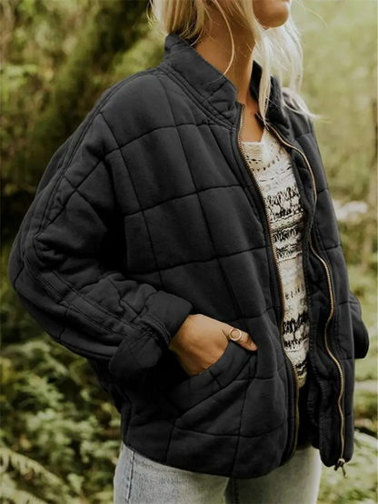 Veste Élégante Polyvalente Quiltée de Printemps Femmes - Confortable, Chaleureuse