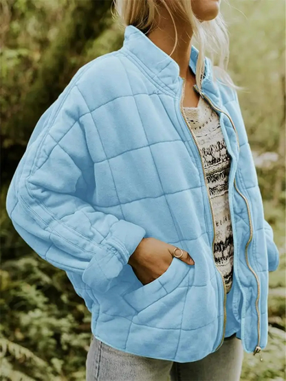 Veste Élégante Polyvalente Quiltée de Printemps Femmes - Confortable, Chaleureuse
